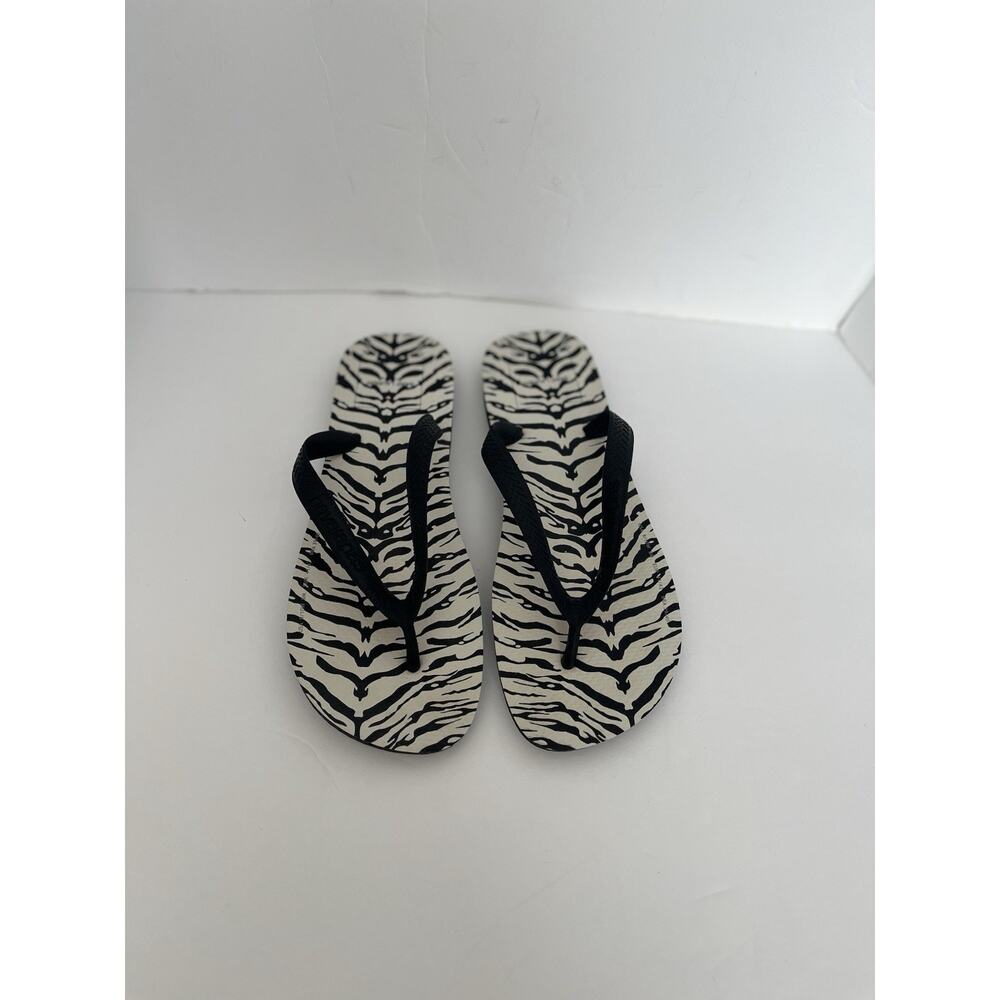 YVES SAINT LAURENT HAVAIANAS ZEBRA PRINT US SZ 9/10W, EURO 40/41, EXCELLENT - Picture 11 of 13